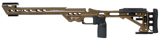 Masterpiece Arms Remington Short Action Left Hand Burnt Bronze BA Chassis