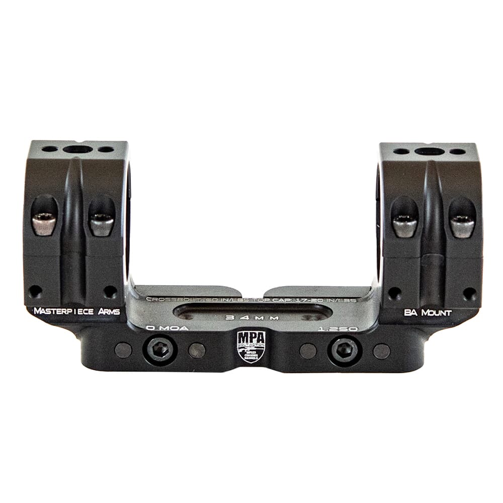 Masterpiece Arms One-Piece Scope Mount 34mm Tube 1.250&quot;H 20MOA