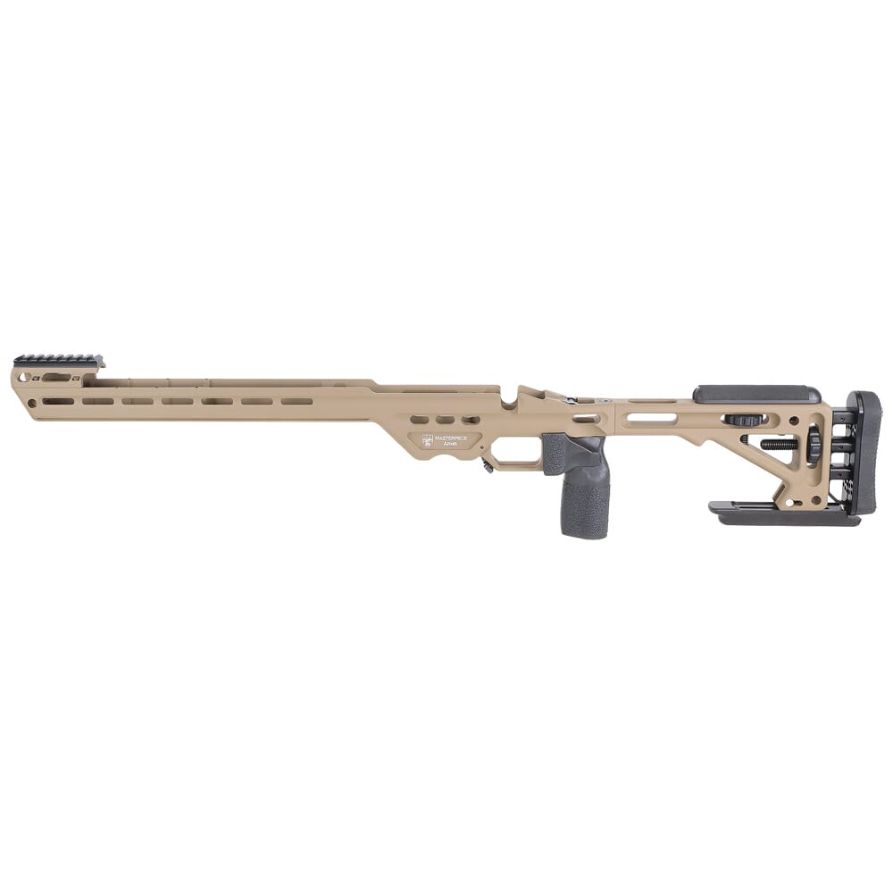 Masterpiece Arms Remington LA LH Flat Dark Earth BA Enhanced Sniper Rifle Chassis ESRCHASSISREMLA-FDE-LH-21