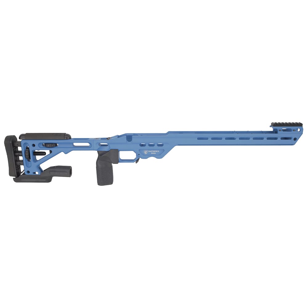 MasterPiece Arms Remington SA RH NRA Blue Enhanced Sniper Rifle Chassis ESRCHASSISREMSA-BLU-RH-21