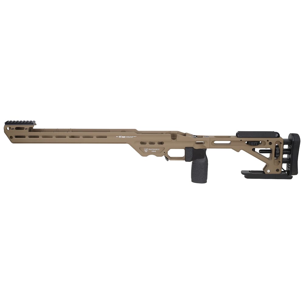 Masterpiece Arms Remington SA LH Flat Dark Earth BA Enhanced Sniper Rifle Chassis ESRCHASSISREMSA-FDE-LH-21
