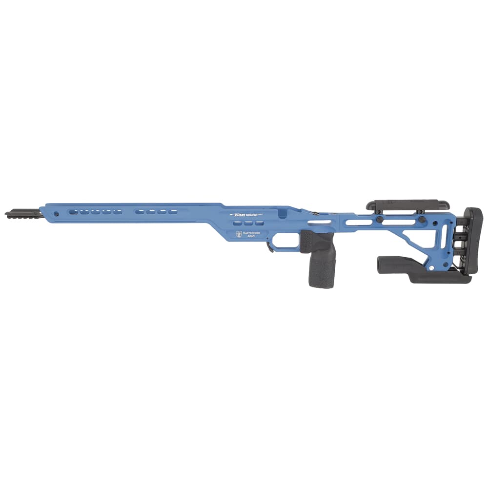 Masterpiece Arms Remington SA LH NRA Blue Hybrid Chassis HYBCHASSISREMSA-BLU-LH-21