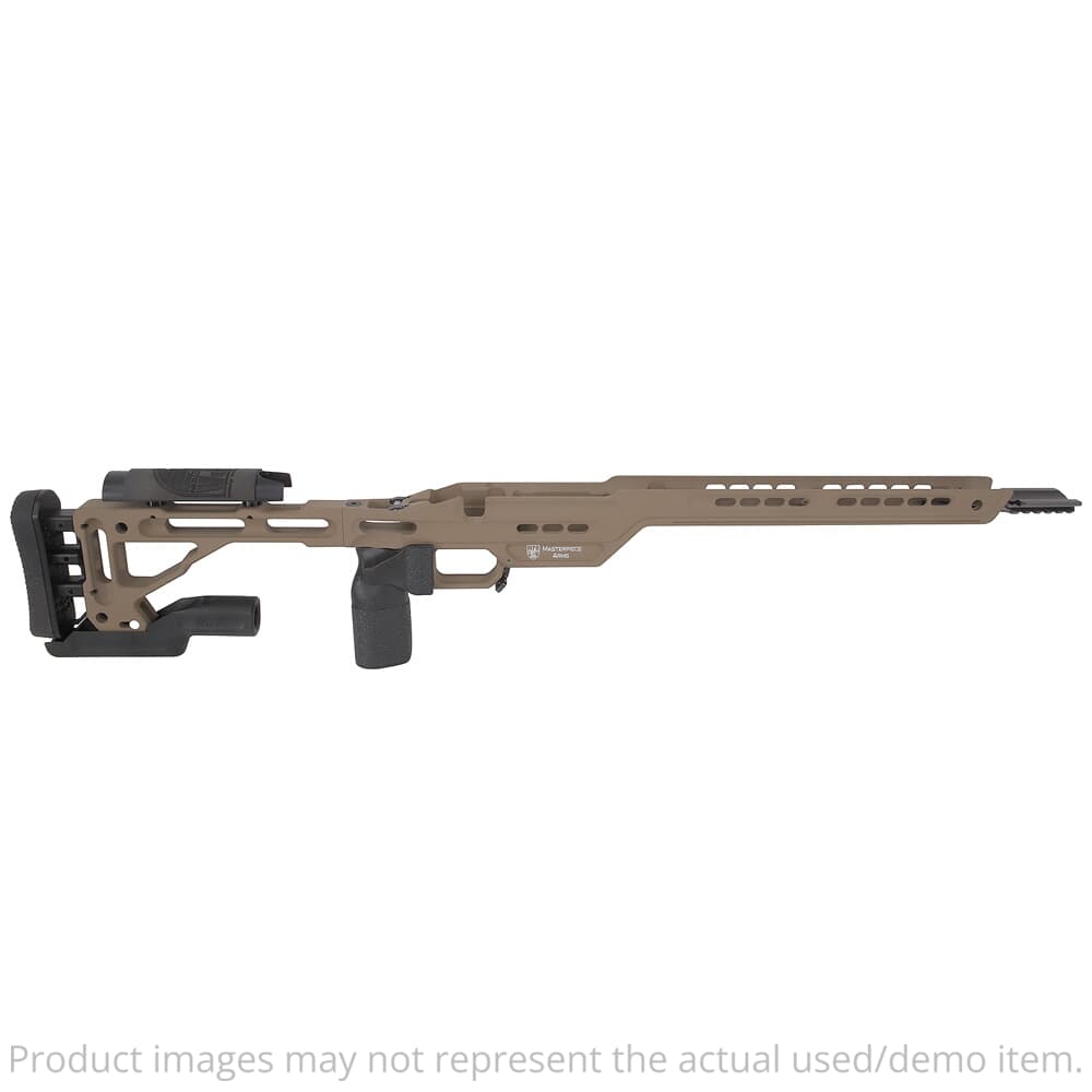 USED Masterpiece Arms Remington SA RH Flat Dark Earth Hybrid Chassis HYBCHASSISREMSA-FDE-RH-21 - Light Mount Marks USED8938