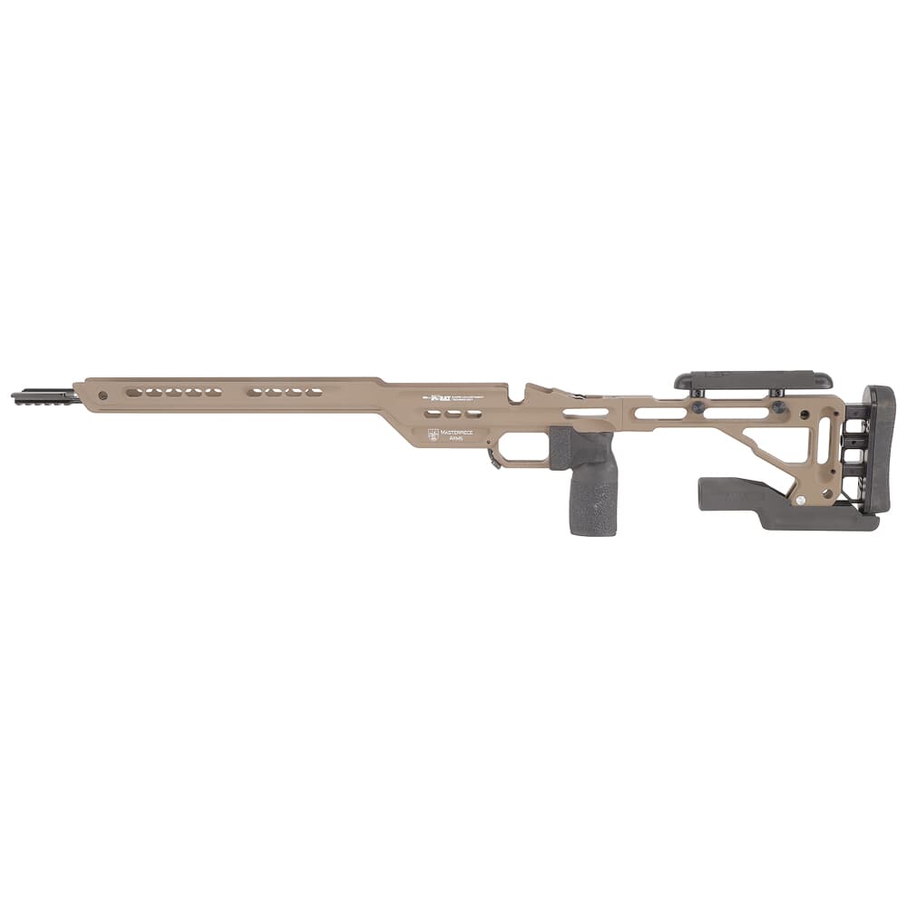 Masterpiece Arms Remington LA LH Flat Dark Earth Hybrid Chassis HYBCHASSISREMLA-FDE-LH-21