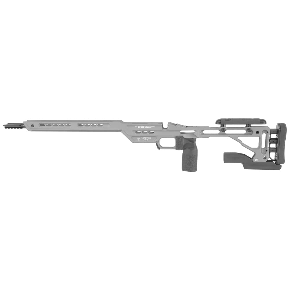 Masterpiece Arms Remington LA LH Gunmetal Hybrid Chassis HYBCHASSISREMLA-GNM-LH-21