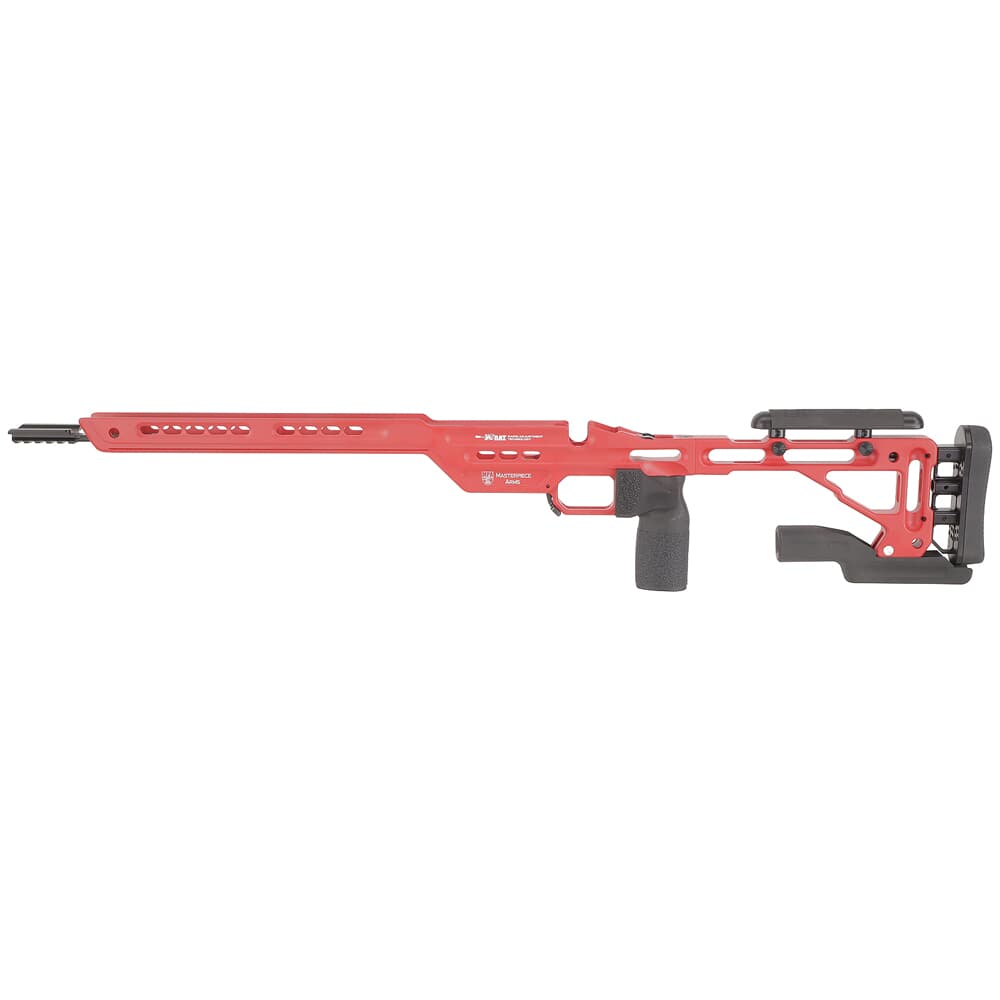 Masterpiece Arms Remington LA LH USMC Red Hybrid Chassis HYBCHASSISREMLA-RED-LH-21