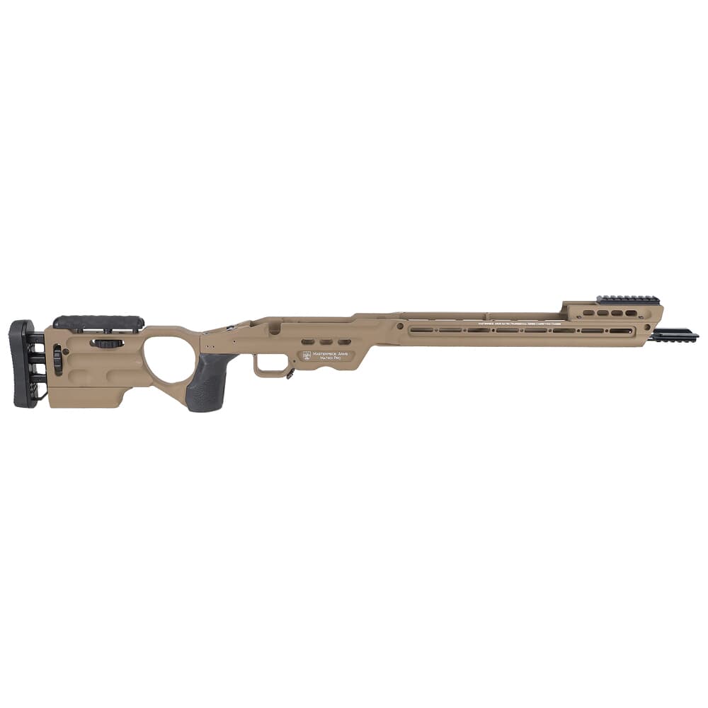 Masterpiece Arms Remington SA RH Flat Dark Earth Matrix Pro Chassis MATRIXPROCHASSISREMSA-FDE-RH-22