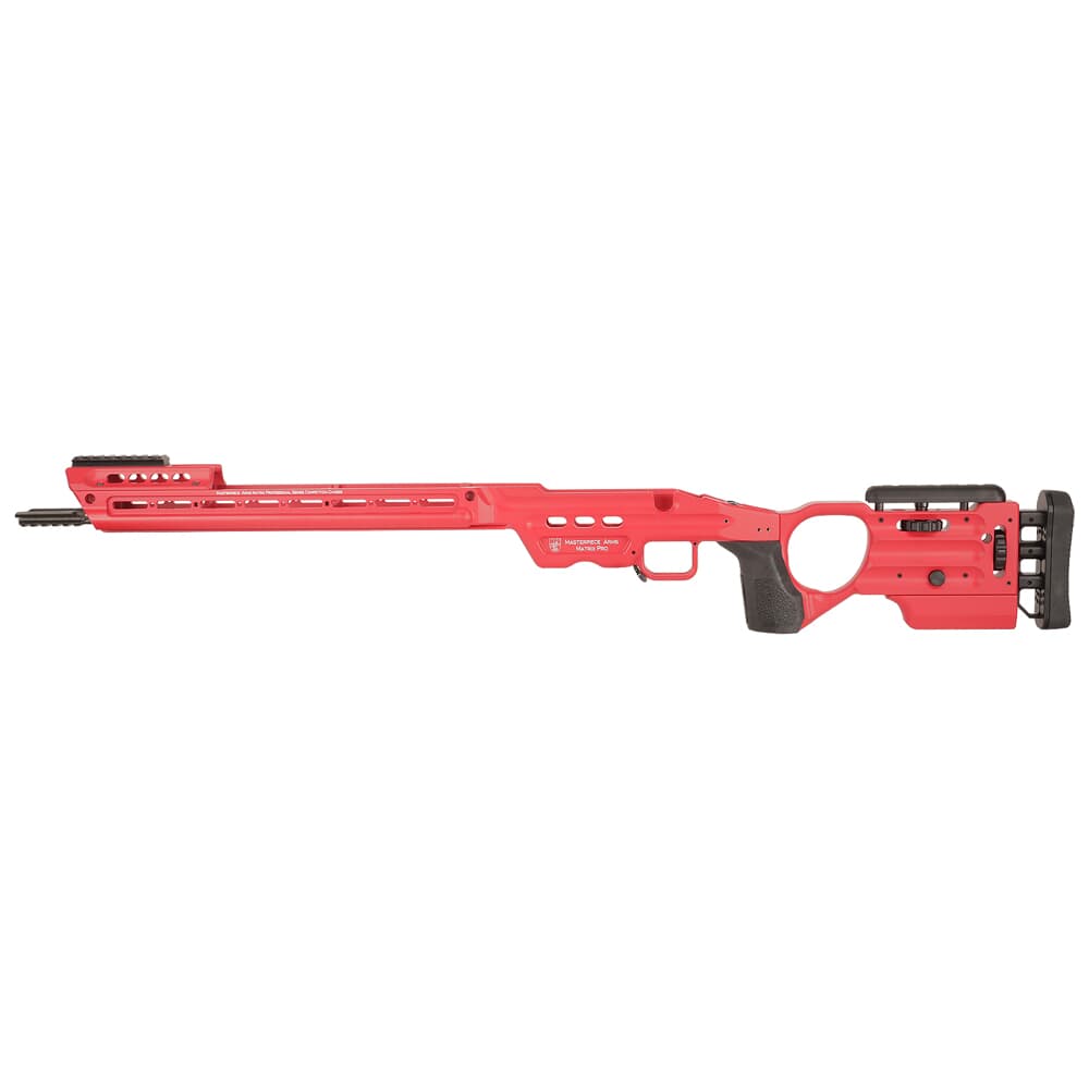 Masterpiece Arms Remington SA LH USMC Red Matrix Pro Chassis MATRIXPROCHASSISREMSA-RED-LH-22