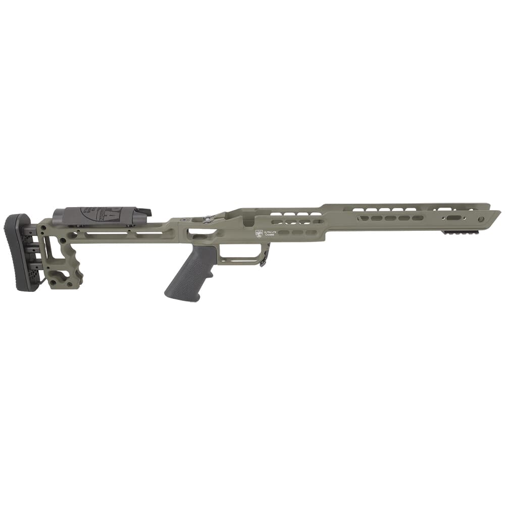 Masterpiece Arms Remington Short Action Right Hand Mil Spec OD Green Ultra Lite Chassis ULCHASSISREMSA-ODG-21