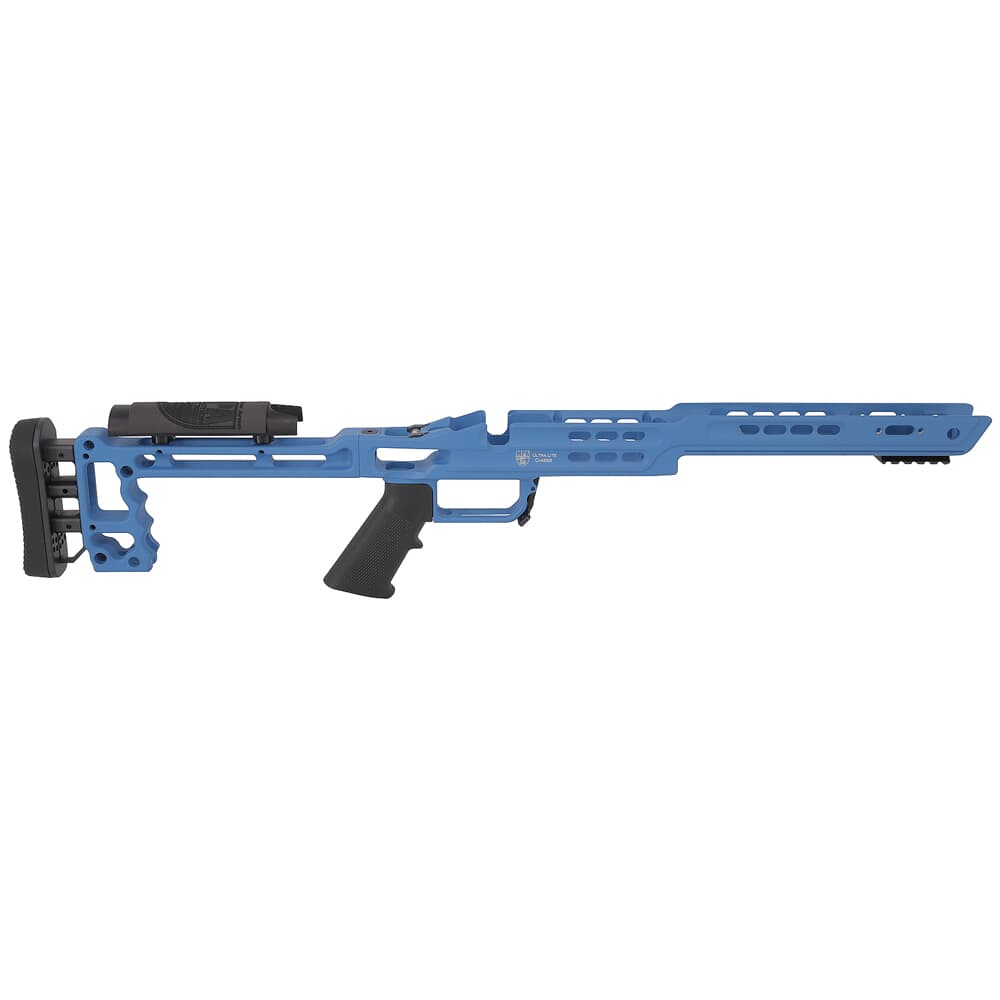 Masterpiece Arms Remington LA RH NRA Blue Ultra Lite Chassis ULCHASSISREMLA-BLU-21