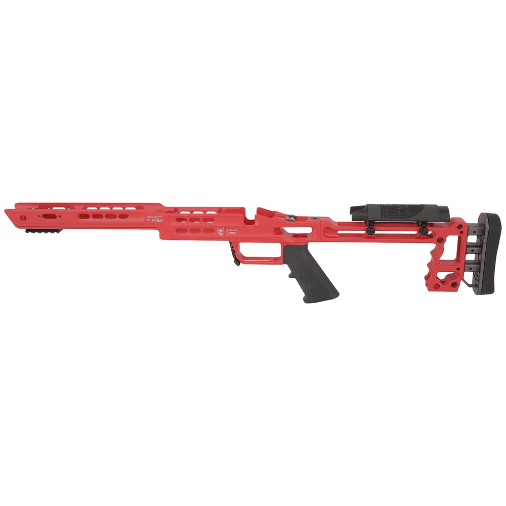 Masterpiece Arms Remington LA LH USMC Red Ultra Lite Chassis ULCHASSISREMLA-RED-LH-21
