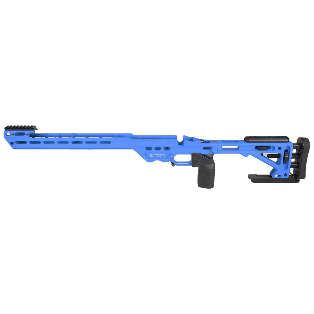 Masterpiece Arms Remington LA LH NRA Blue BA Enhanced Sniper Rifle Chassis ESRCHASSISREMLA-BLU-LH-21