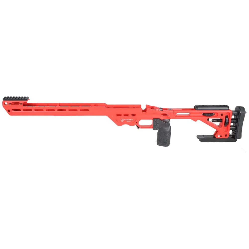 Masterpiece Arms Remington LA LH USMC Red BA Enhanced Sniper Rifle Chassis ESRCHASSISREMLA-RED-LH-21