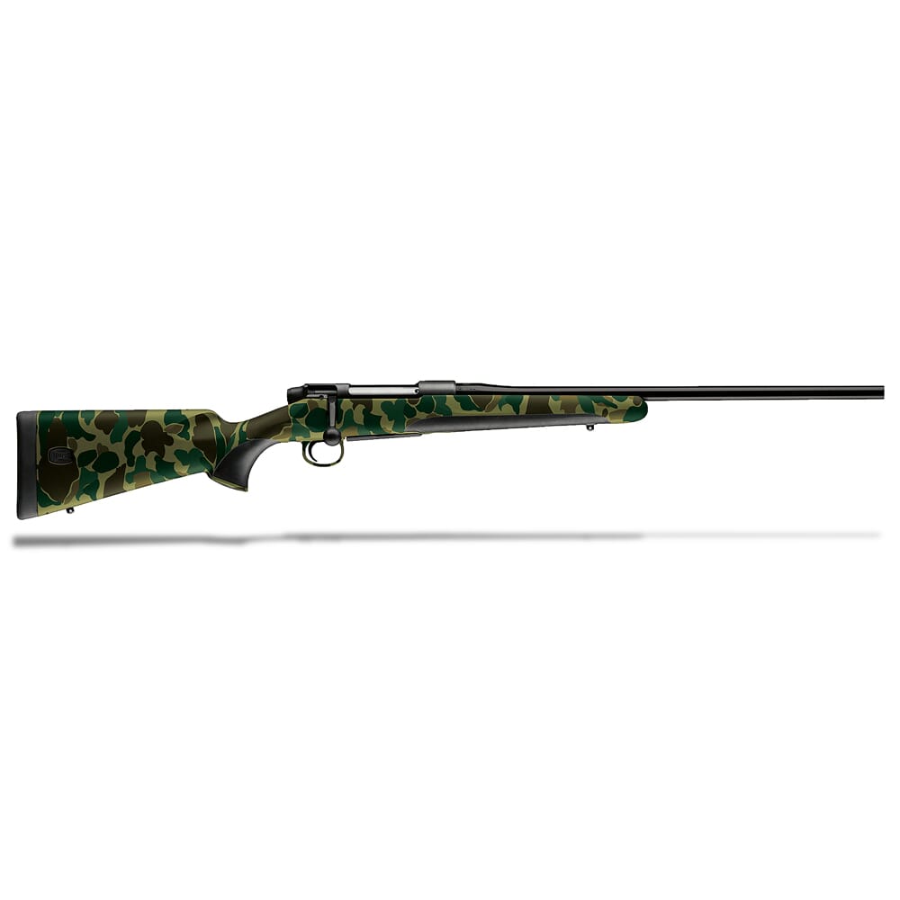 Mauser M18 .300 Winchester Magnum 24" 1:11" 9/16"x24 Bbl Rifle w/Old School Camo Stock M18OS300T