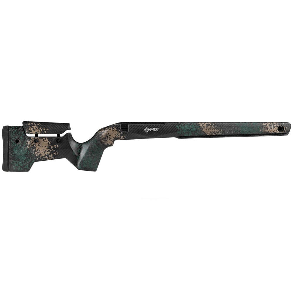 MDT CRBN Remington 700 SA RH Fixed Hunter Orange &amp; Grey w/ARCA Rail &amp; No Bottom Metal 109559-HOG