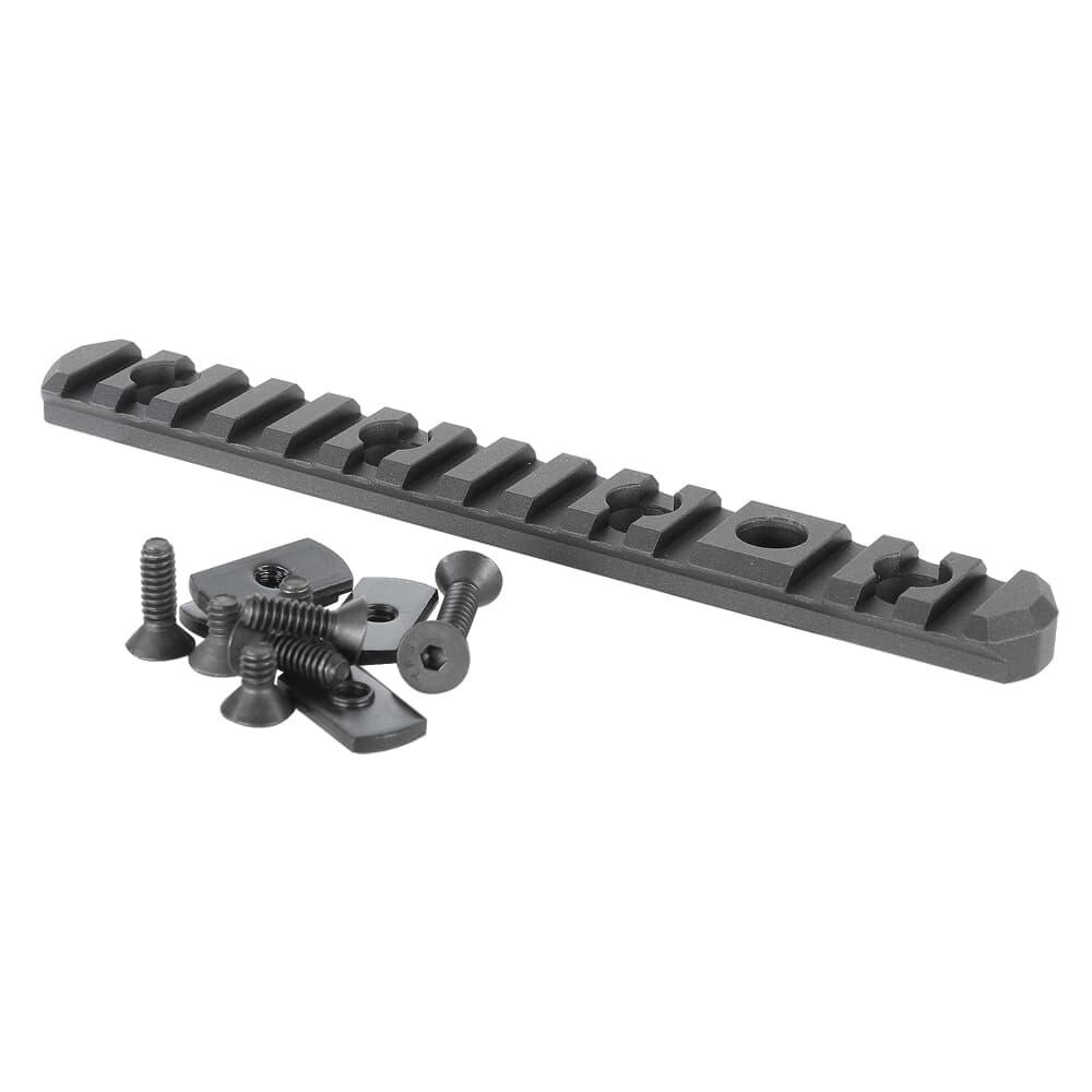 MDT 6.5&quot; Blk Picatinny Rail with QD Sling Cup 102214-BLK