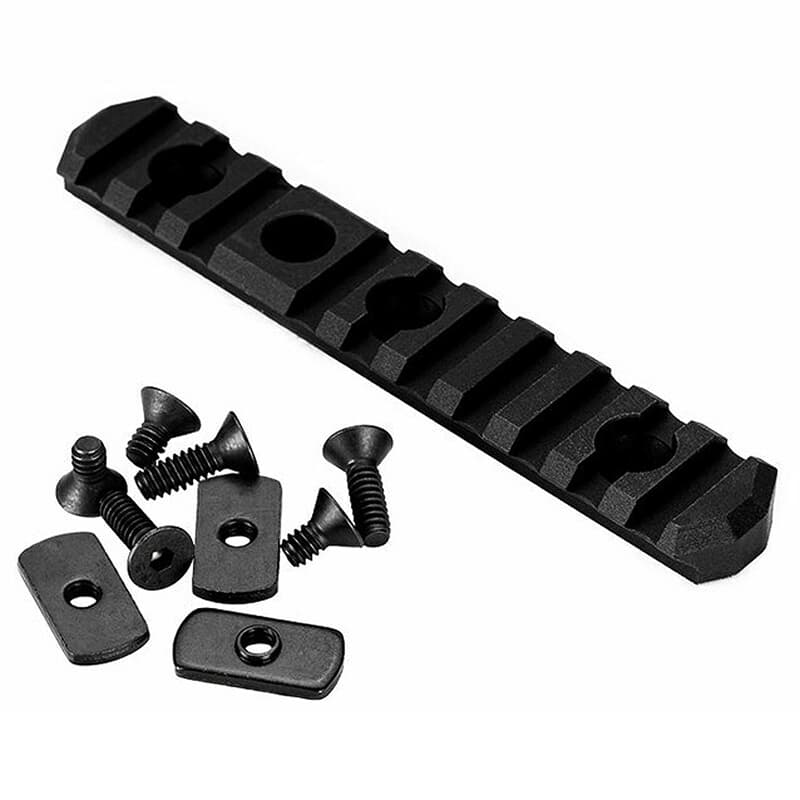 MDT 2.5&quot; Blk Picatinny Rail with QD Sling Cup 102216-BLK