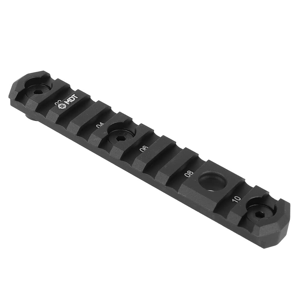 MDT M LOK 5.0&quot; 10 Slots Blk Picatinny Rail 103142-BLK
