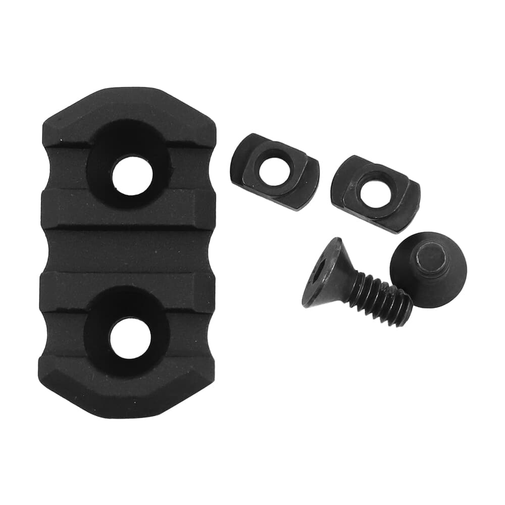 MDT M LOK 1.5&quot; 3 Slots Blk Picatinny Rail 103406-BLK