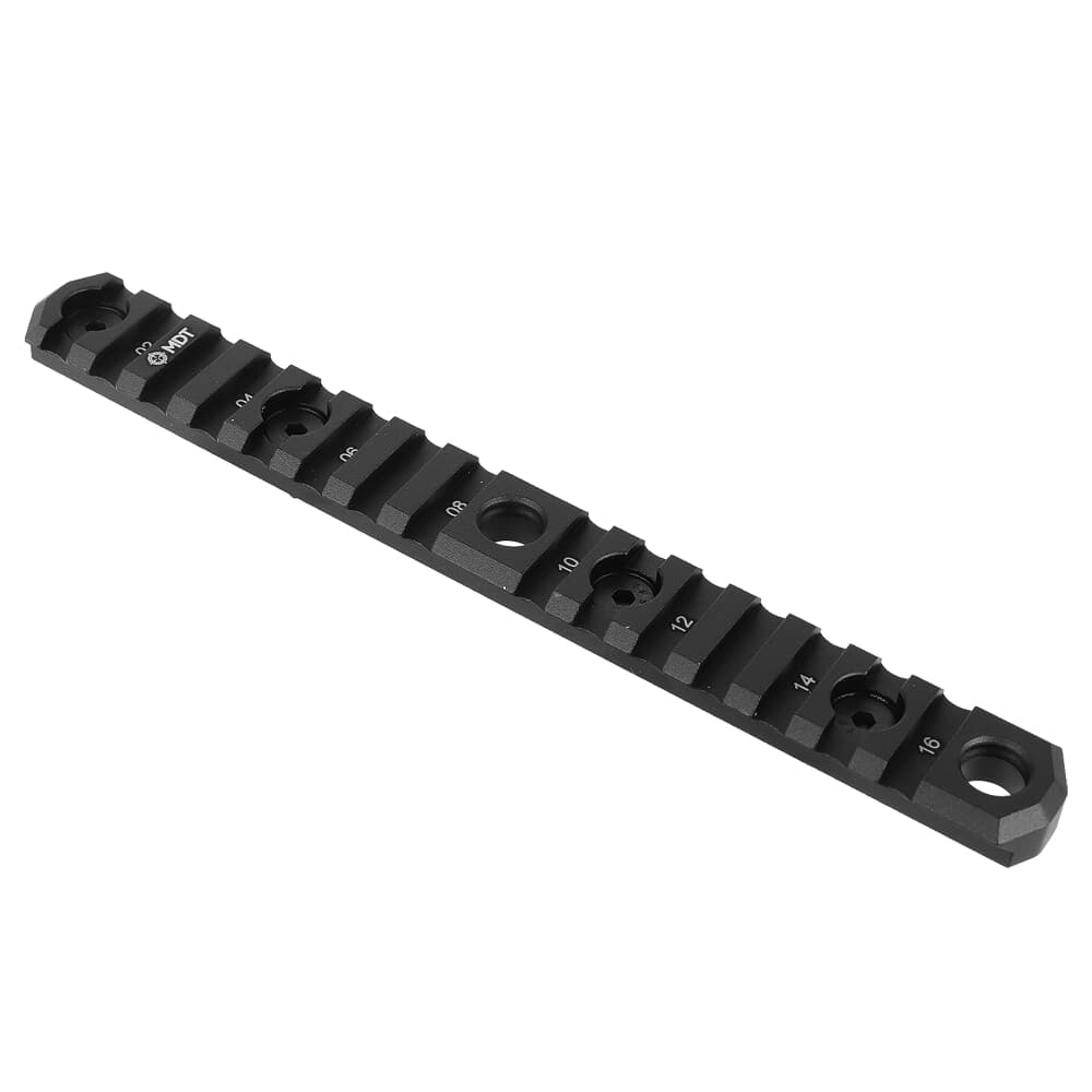 MDT M LOK 7.0&quot; 15 Slots Blk Picatinny Rail 103457-BLK