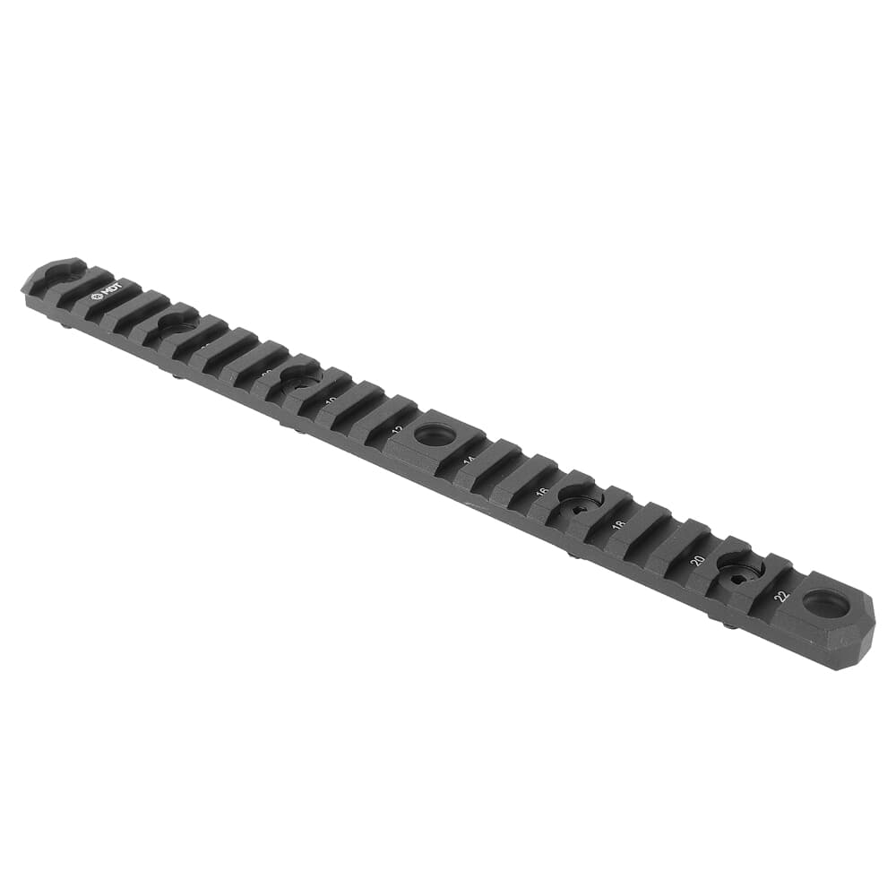 MDT M LOK 9.4&quot; 21 Slots Blk Picatinny Rail 103460-BLK