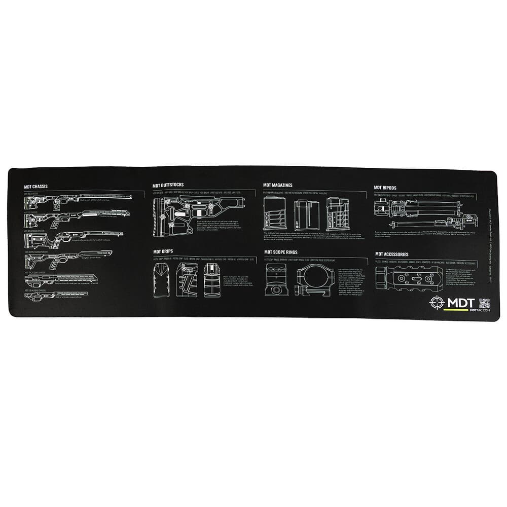 MDT Multi-Product Vulcanized Rubber Bench Mat 107247-BLK