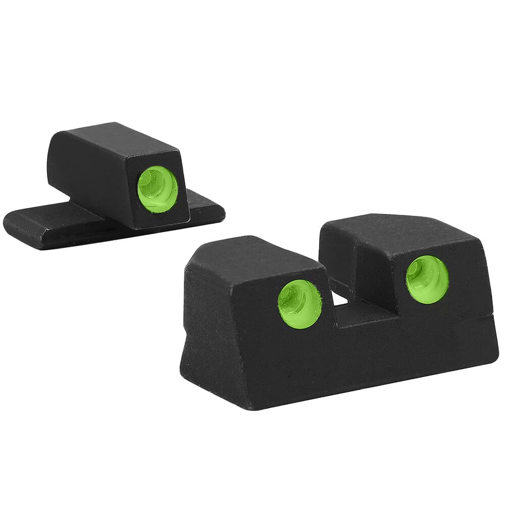 Meprolight Tru-Dot Sig Sauer 9mm/.357SIG P-Frame (Except P365XL) Fixed Green Rear/Front Tritium Illum Pistol Sight Set 0101103101