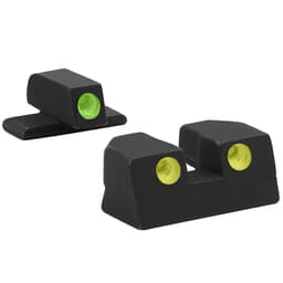 Meprolight Tru-Dot Sig Sauer 9mm/.357SIG P-Frame (Except P365XL) Fixed Yellow Rear/Green Front Tritium Illum Pistol Sight Set 0101103201