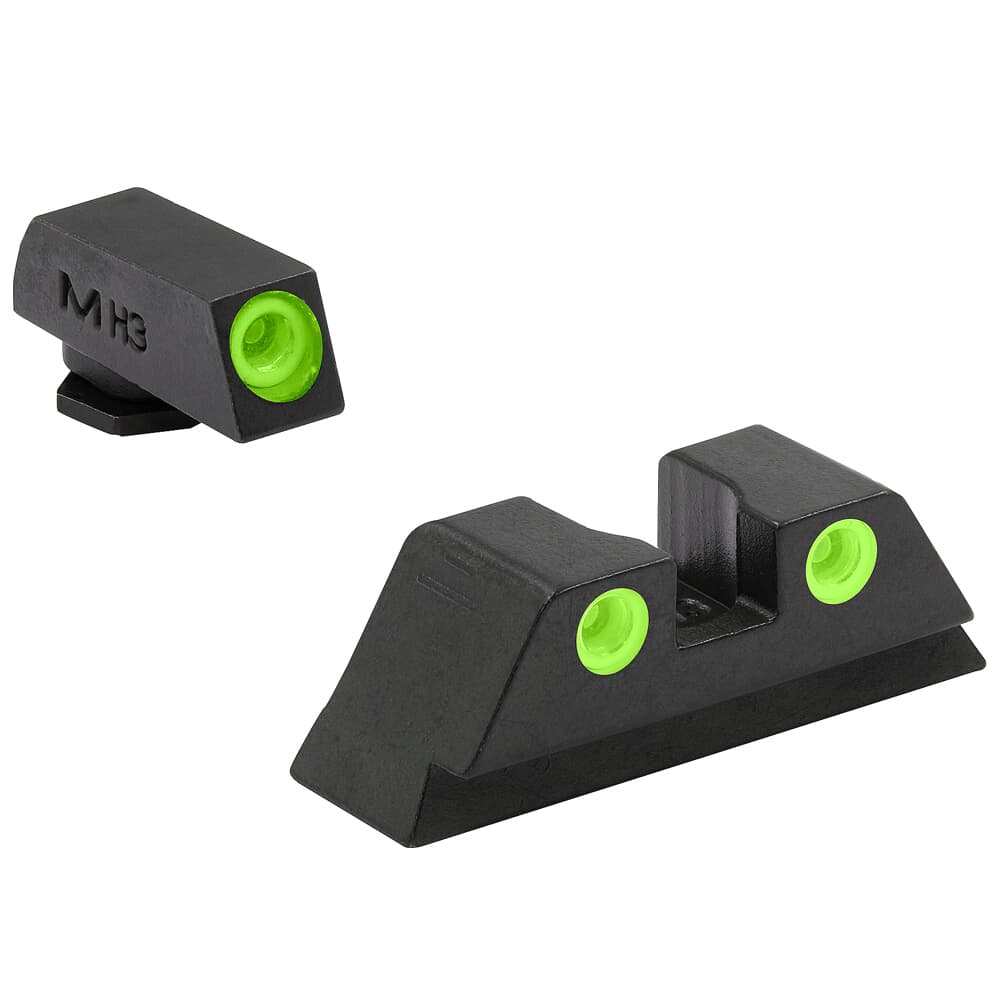Meprolight Tru-Dot Glock 10mm/45ACP Green/Green Fixed Pistol Sight Set 102223101