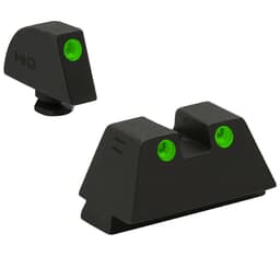 Meprolight Tru-Dot Glock Std Frame 9/357SIG/40/45GAP Green/Green Suppressor Height Pistol Sight Set 102243191