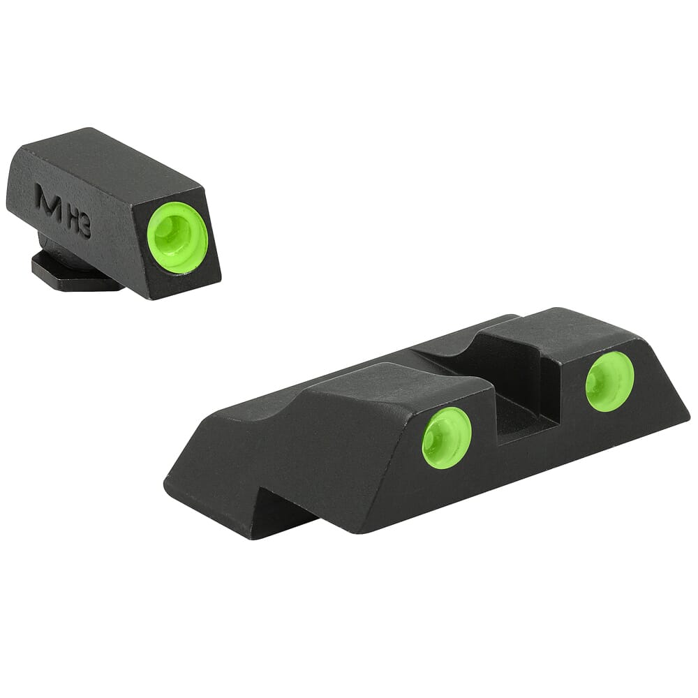 Meprolight Tru-Dot Glock 26, 27 Green/Green Fixed Pistol Sight Set 102263101