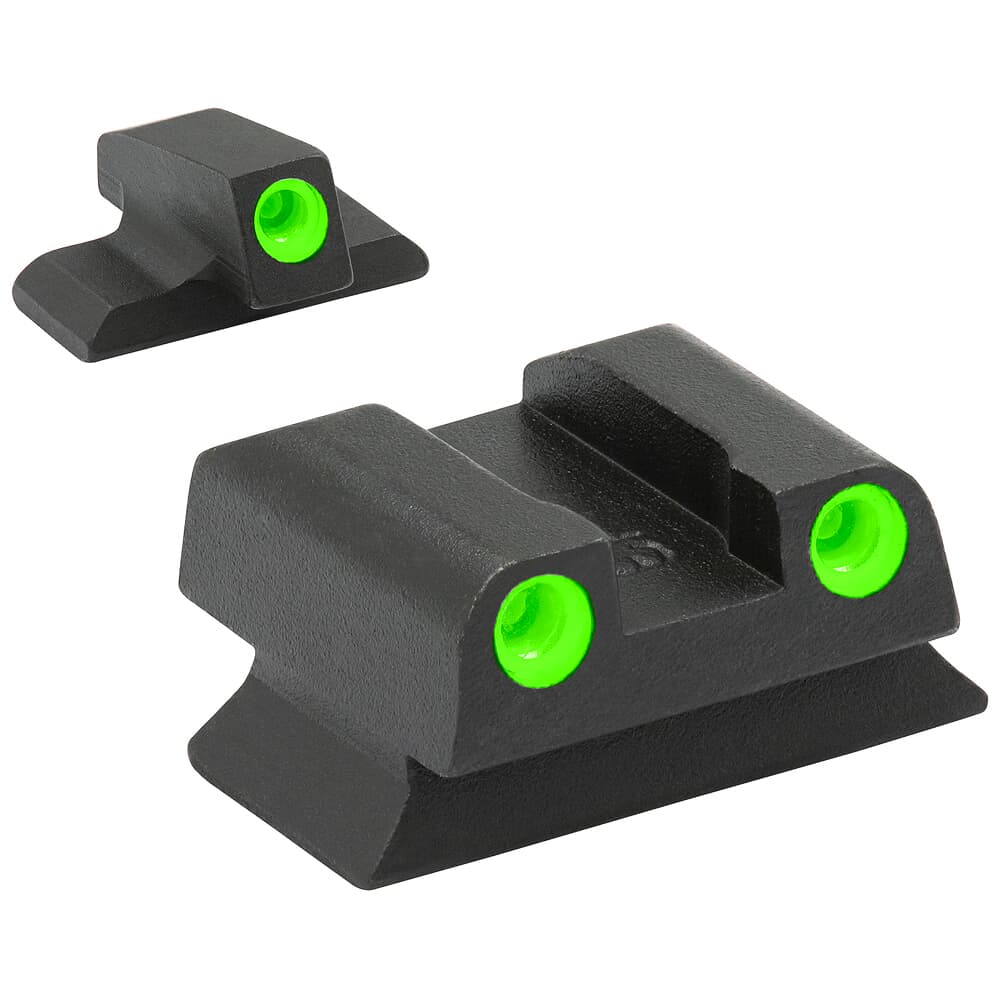 Meprolight Tru-Dot Beretta M9/M92 (Except 92X/M9A3/92A1) Fixed Green Rear/Front Tritium Illum Pistol Sight Set 0106623101