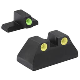 Meprolight Tru-Dot H&K 9mm/.40SW/.45ACP USP FS Fixed Yellow Rear/Front Tritium Illum Pistol Sight Set 0115163201