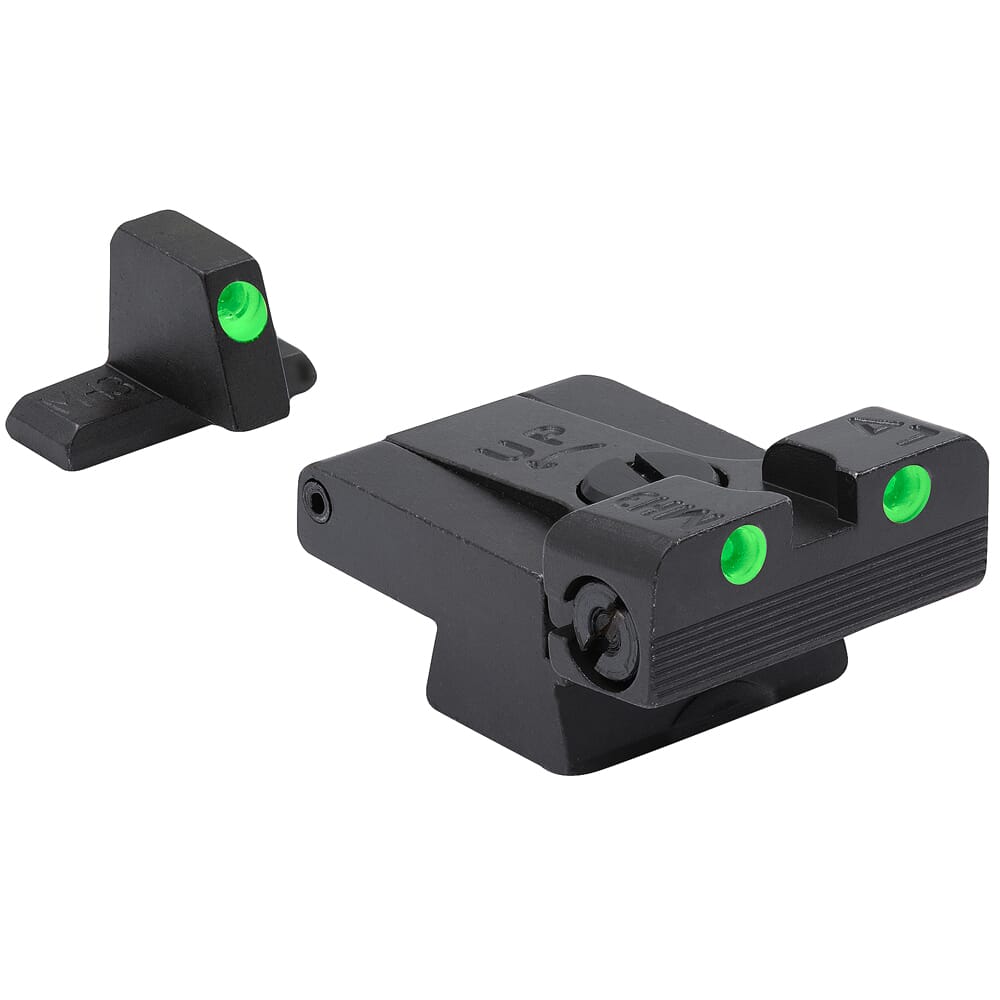 Meprolight Tru-Dot H&K USP FS/Tactical/Expert Adjustable Green Rear/Front Tritium Illum Pistol Sight Set 0215163101
