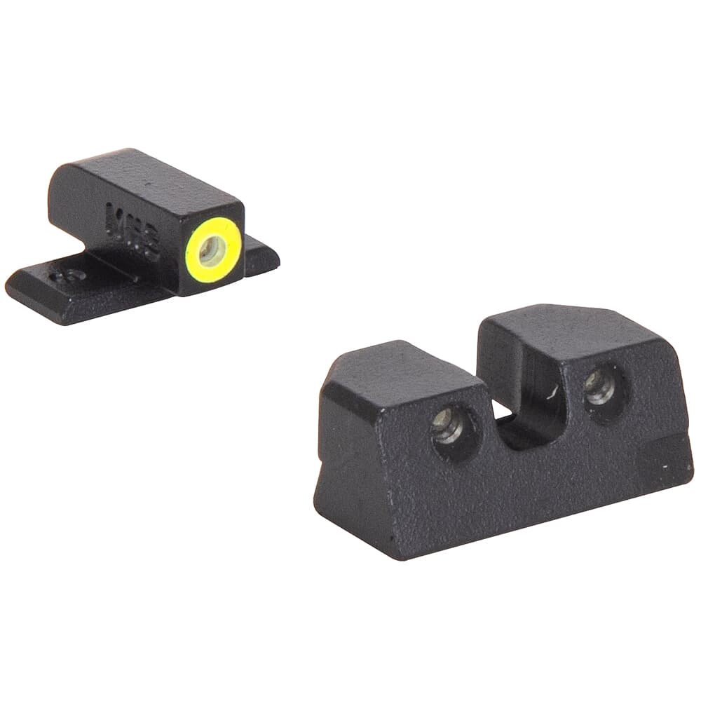 Meprolight Hyper-Bright FN 509 Fixed Yellow Ring/Green Dot Tritium Illum Pistol Sight Set 0408893121
