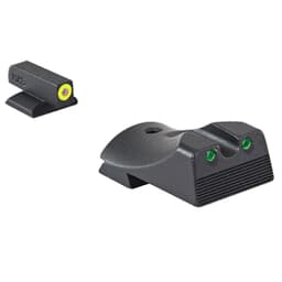 Meprolight Hyper-Bright Kimber 1911 Fixed Yellow Ring/Green Dot Tritium Illum Pistol Sight Set 0412183121