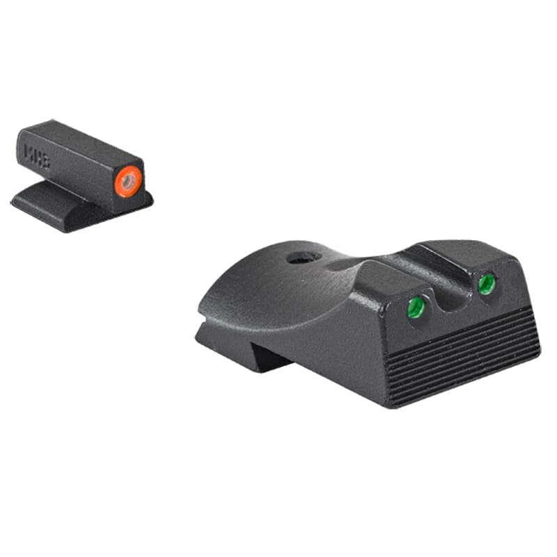 Meprolight Hyper-Bright Kimber 1911 Fixed Orange Ring/Green Dot Tritium Illum Pistol Sight Set 0412183131