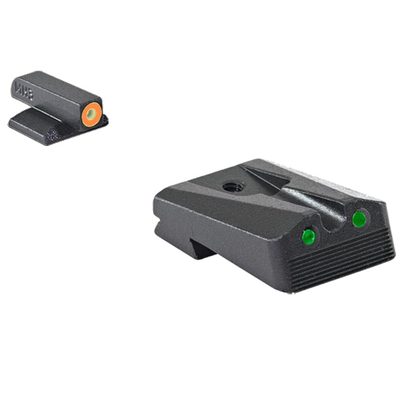 Meprolight Hyper-Bright Kimber 1911 Wedge Fixed Orange Ring/Green Dot Tritium Illum Pistol Sight Set 0412213131