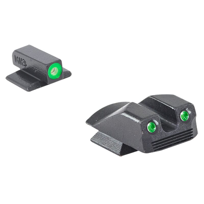 Meprolight Hyper-Bright Kimber Micro/Micro9 Fixed Green Ring/Dot Tritium Illum Pistol Sight Set 0412293111