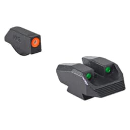 Meprolight Hyper-Bright Kimber K6/DASA Revolver Fixed Orange Ring/Green Dot Tritium Illum Pistol Sight Set 0412313131