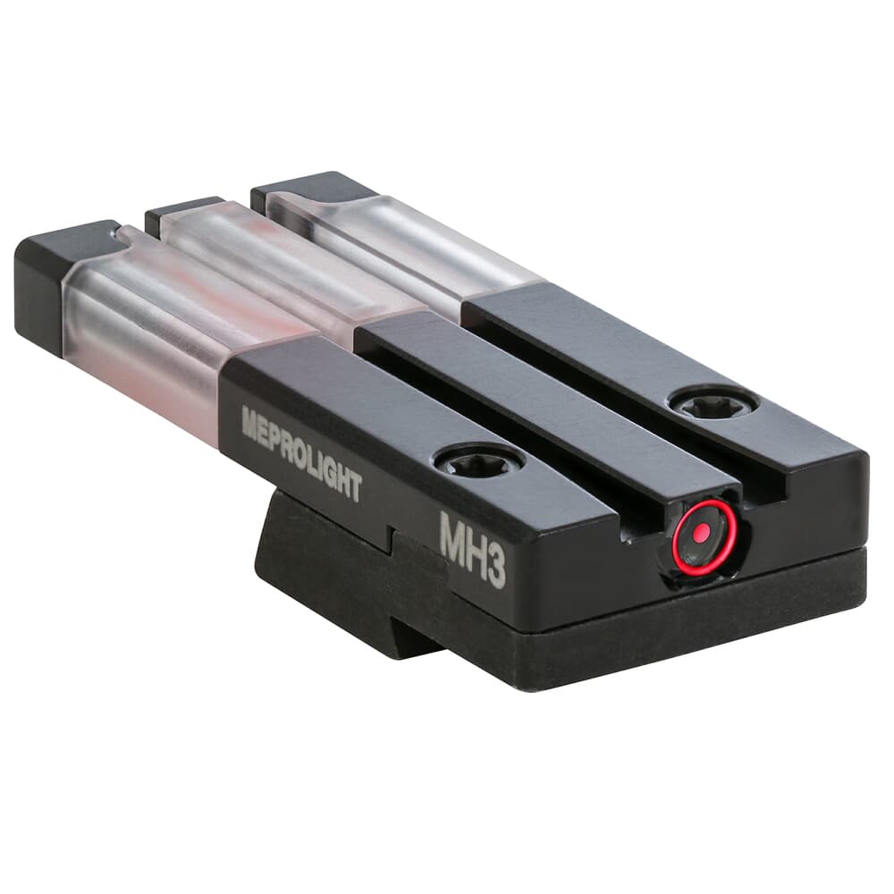 Meprolight FT Bullseye H&K 45/45C/P30/VP9/SFP9 (Not VP2020) Red Fiber-Tritium Illum Rear Optical Pistol Sight 0631253408