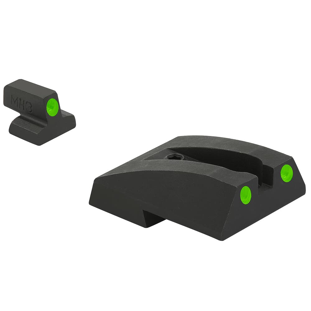 Meprolight Tru-Dot S&W 1911 Full-Size Novak Cut Green/Green Fixed Pistol Sight Set 117653101