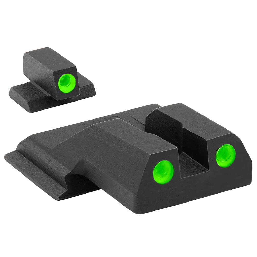 Meprolight Tru-Dot S&amp;W M&amp;P Shield Green/Green Fixed Pistol Sight Set 117703101