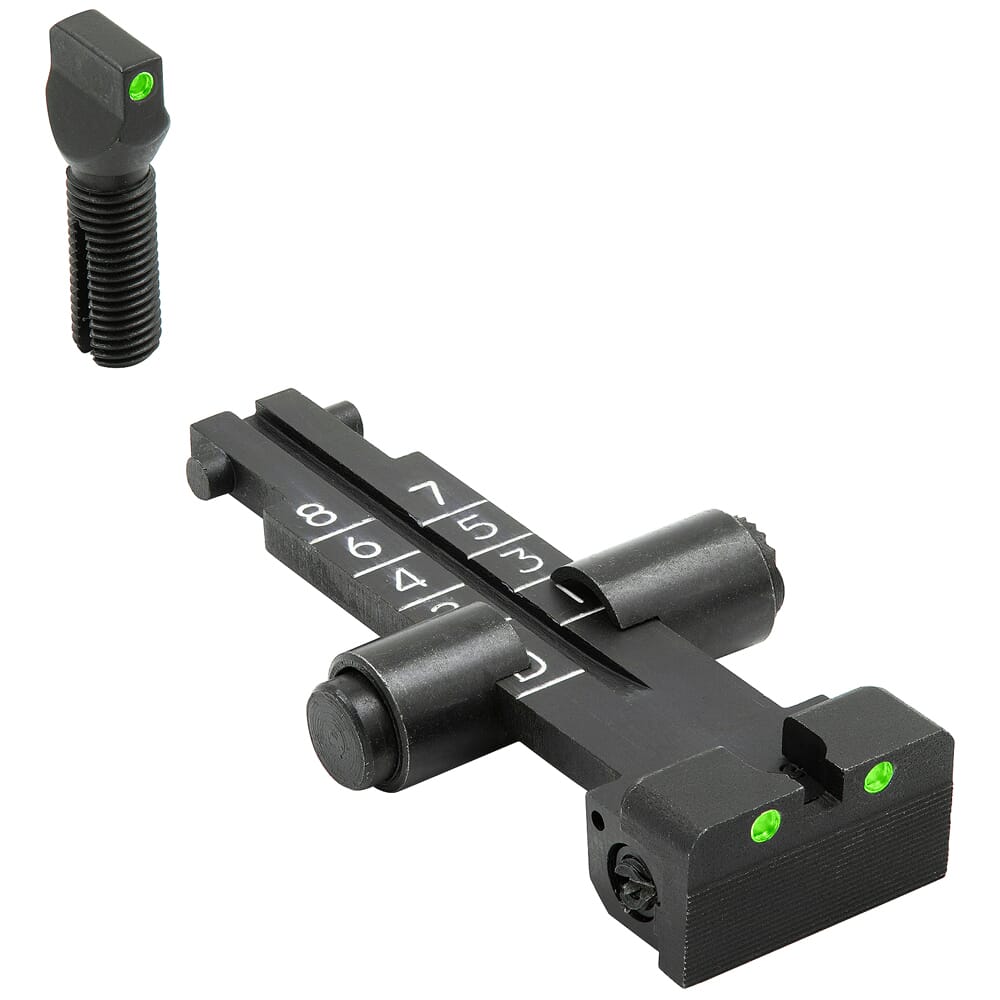 Meprolight Tru-Dot AK47 w/800M Scale Green/Green Fixed Rifle Sight Set 1331103101