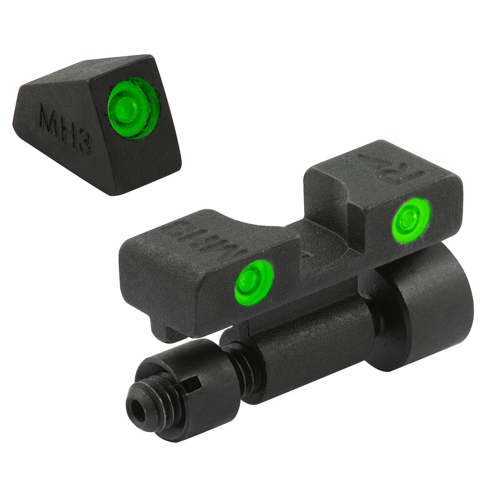 Meprolight Tru-Dot S&amp;W K,L,N Rev. Green/Green Adj Pistol Sight Set 227703101