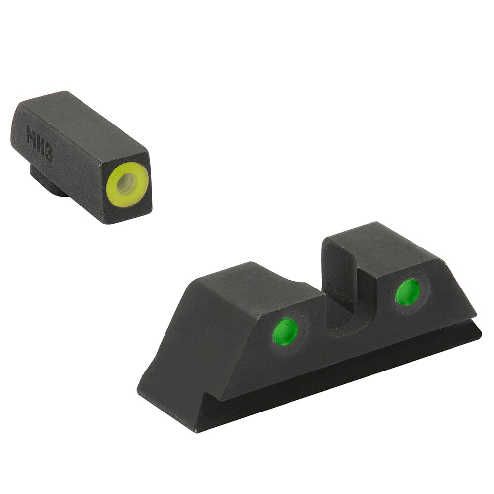 Meprolight Hyper-Bright Glock Std Frame 9/357SIG/40/45GAP Yellow Ring ...