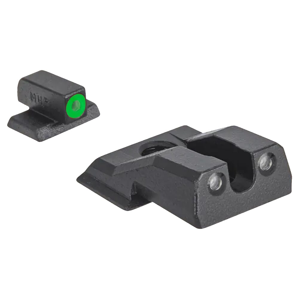 Meprolight Hyper-Bright S&W M&P EZ Green Ring/Green Fixed Pistol Sight Set 417713111