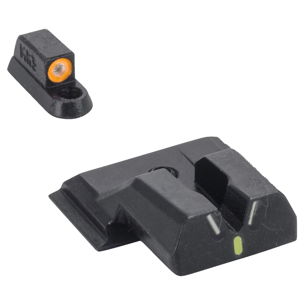 Meprolight Hyper-Bright V-Sight S&W M&P Shield Orange Ring/Green Fixed Pistol Sight Set 417753131