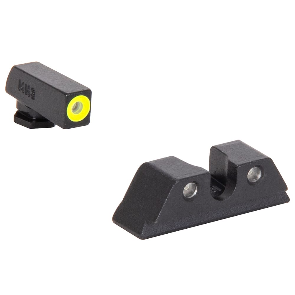 Meprolight Hyper-Bright Canik TP Series Yellow Ring/Green Fixed Pistol Sight Set 466703121