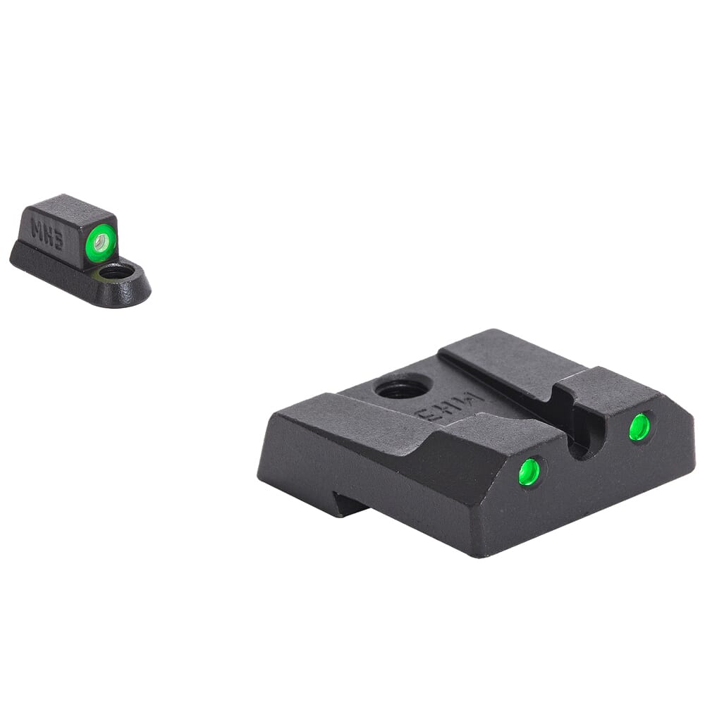 Meprolight Hyper-Bright CZ P10 Green Ring/Green Fixed Pistol Sight Set 477863111
